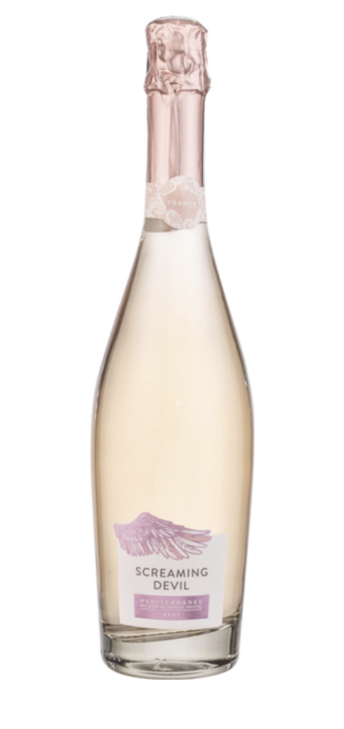 Вино ігристе Screaming Devil Mediterranee Brut Rose сухе рожеве 12.5% 0.75 л